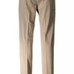 Beige Cotton Men Pant