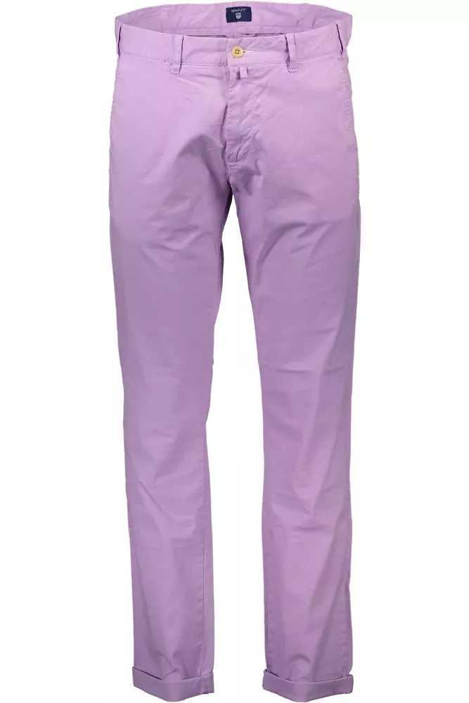 Pink Cotton Men Pants