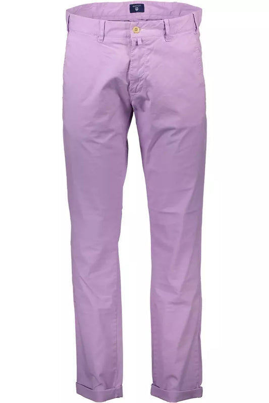 Pink Cotton Men Pants