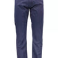 Blue Cotton Men Trouser