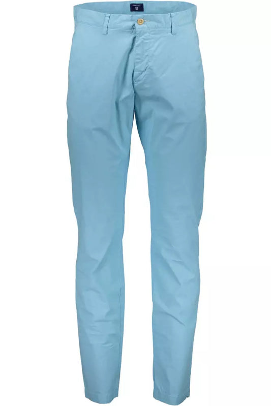Light Blue Cotton Mens Pants