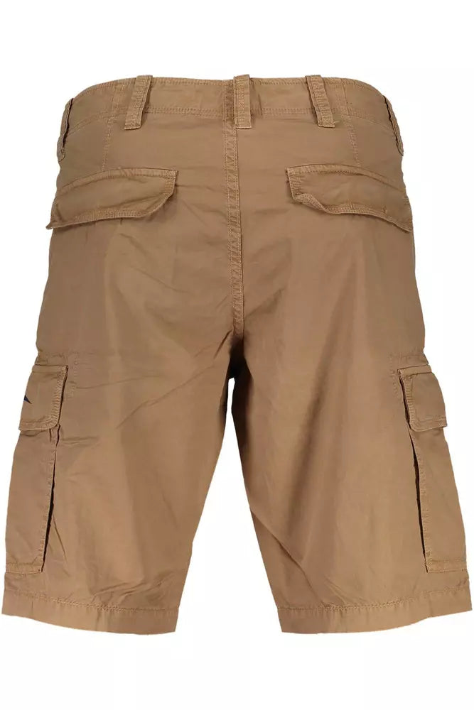 Brown Cotton Men Pants