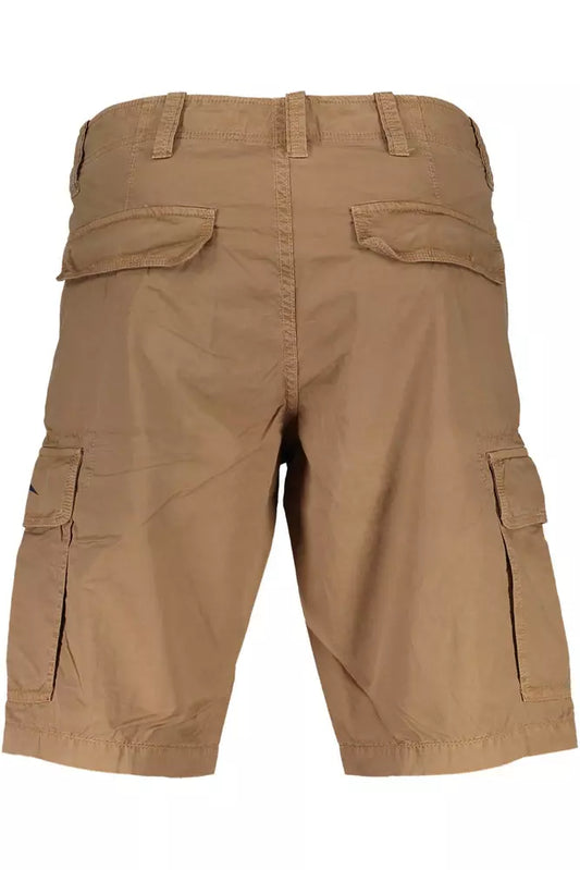 Brown Cotton Men Pants