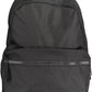 Black Polyester Men Backpack