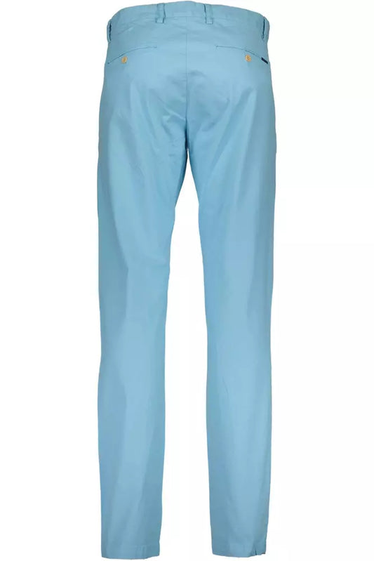 Light Blue Cotton Mens Pants