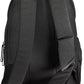 Black Polyester Men Backpack