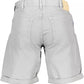 Gray Cotton Men Bermuda