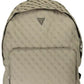 Green Polyester Men Backpack