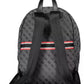 Black Polyester Men Backpack