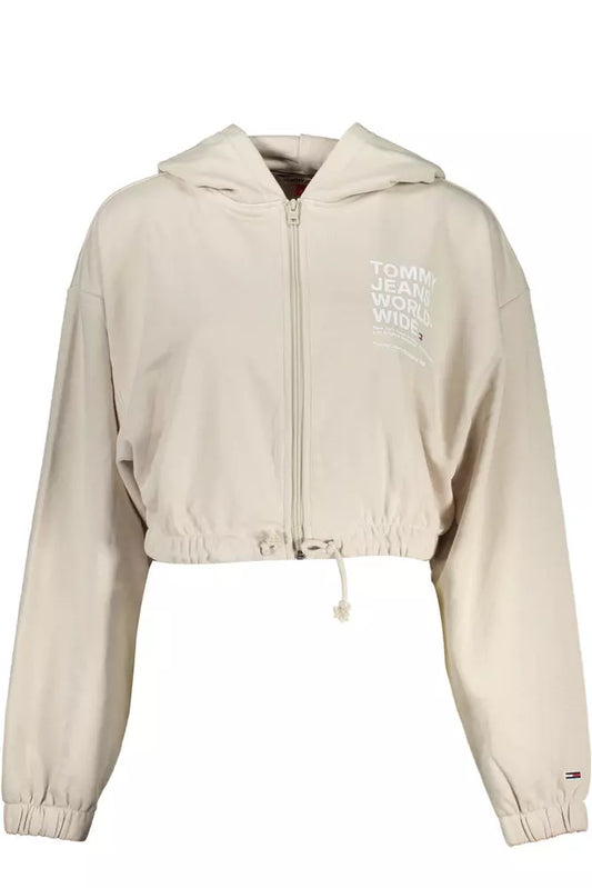 Beige Cotton Women Sweater