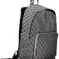 Black Polyester Men Backpack