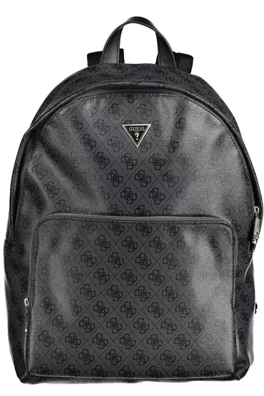 Gray Polyethylene Men Backpack