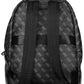 Black Polyethylene Men Backpack