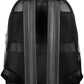 Black Polyethylene Men Backpack
