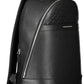Black Polyethylene Men Backpack