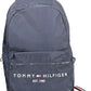 Blue Polyester Men Backpack