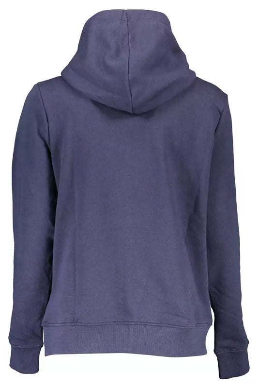 Blue Cotton Women Sweater