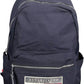 Blue Polyester Men Backpack