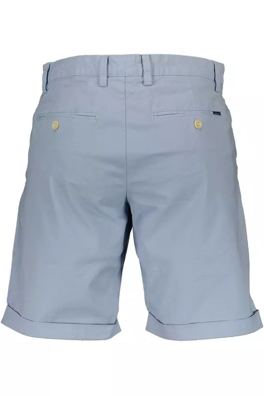Light Blue Cotton Mens Bermuda Pants