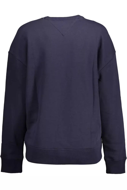 Blue Cotton Women Sweater