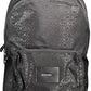 Black Polyester Men Backpack