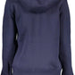 Blue Cotton Women Sweater