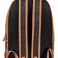 Brown Polyester Men Backpack