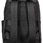 Black Polyester Men Backpack