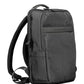 Black Polyester Men Backpack