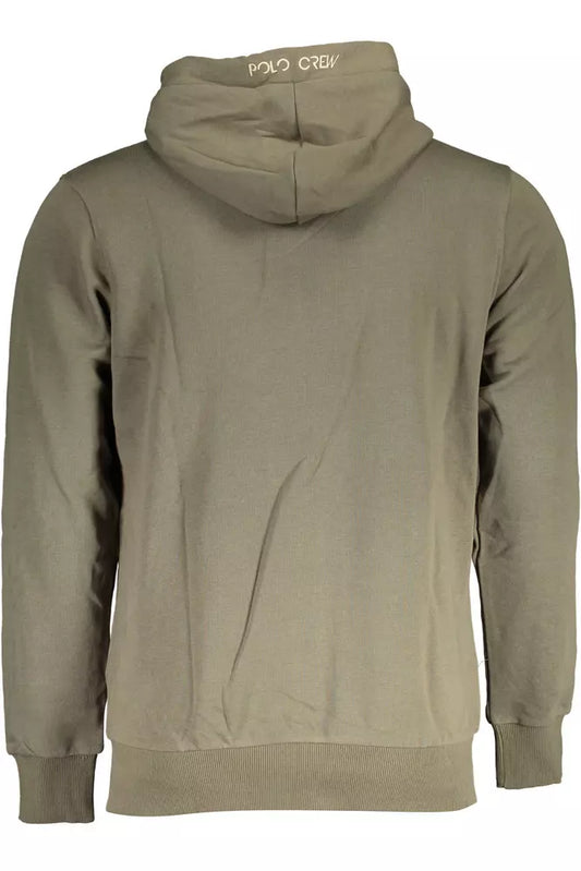 Green Cotton Men Sweater
