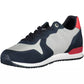 Blue Polyester Men Sneaker