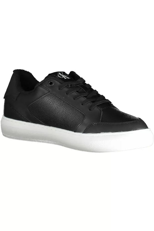 Black Leather Men Sneaker
