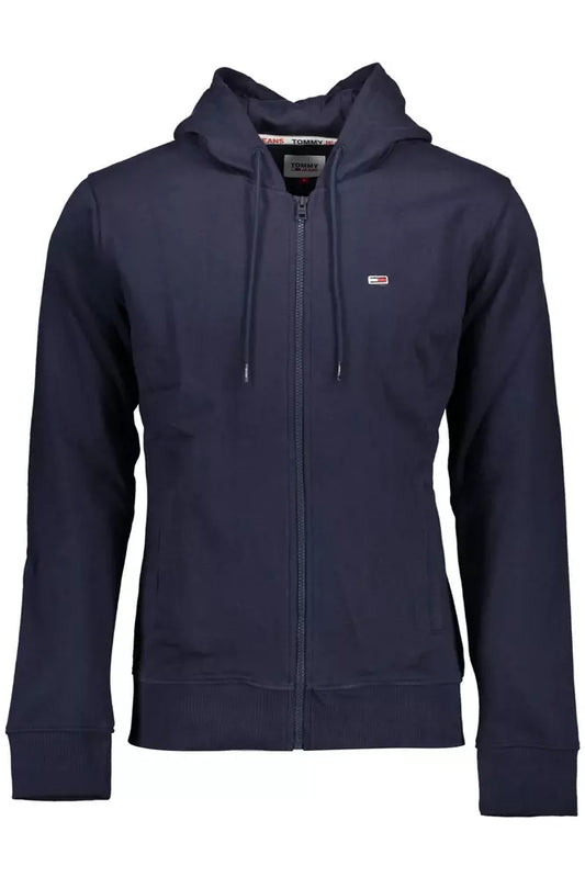 Blue Cotton Men Sweater
