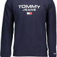 Blue Cotton Men Sweater