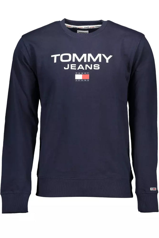 Blue Cotton Men Sweater