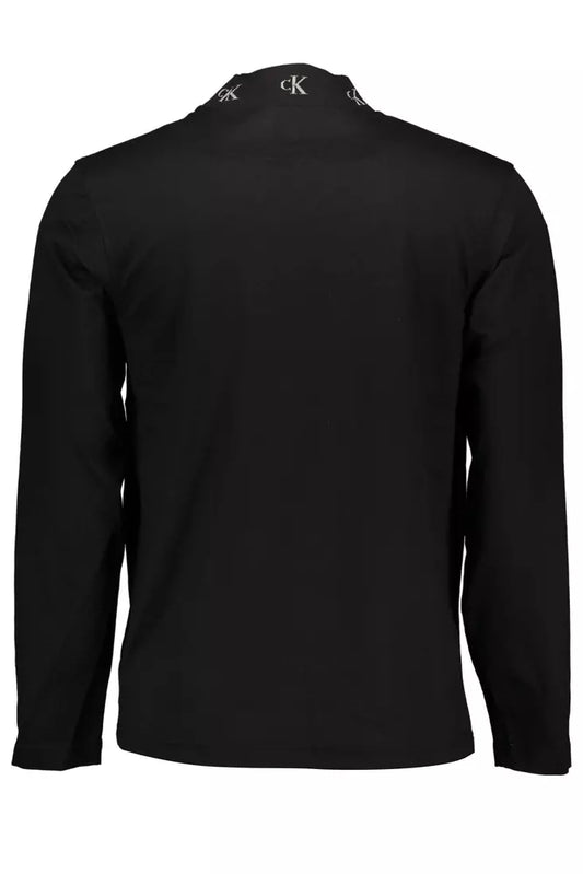 Black Cotton Men T-Shirt
