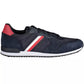 Blue Polyester Men Sneaker