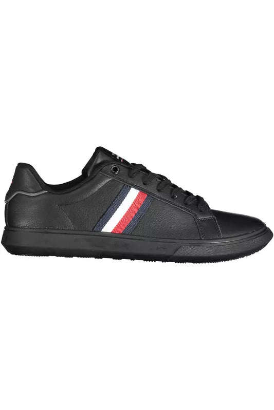 Black Polyethylene Men Sneaker