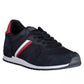 Blue Polyester Men Sneaker