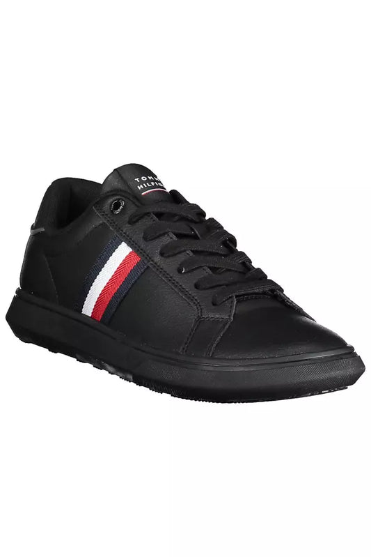 Black Polyethylene Men Sneaker