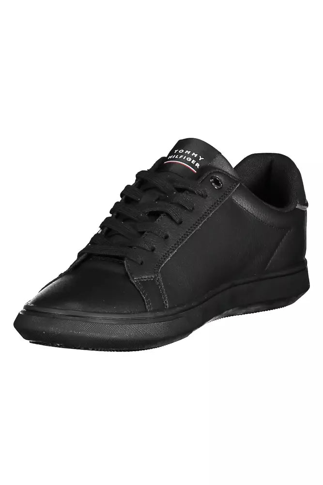 Black Polyethylene Men Sneaker