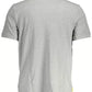 Gray Cotton Men Polo Shirt