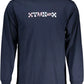 Blue Cotton Men T-Shirt
