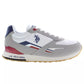 White Polyester Men Sneaker