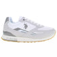 White Polyester Men Sneaker