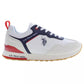 White Polyester Men Sneaker