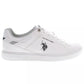 White Polyester Men Sneaker