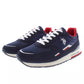 Blue Polyester Men Sneaker
