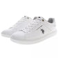 White Polyester Men Sneaker