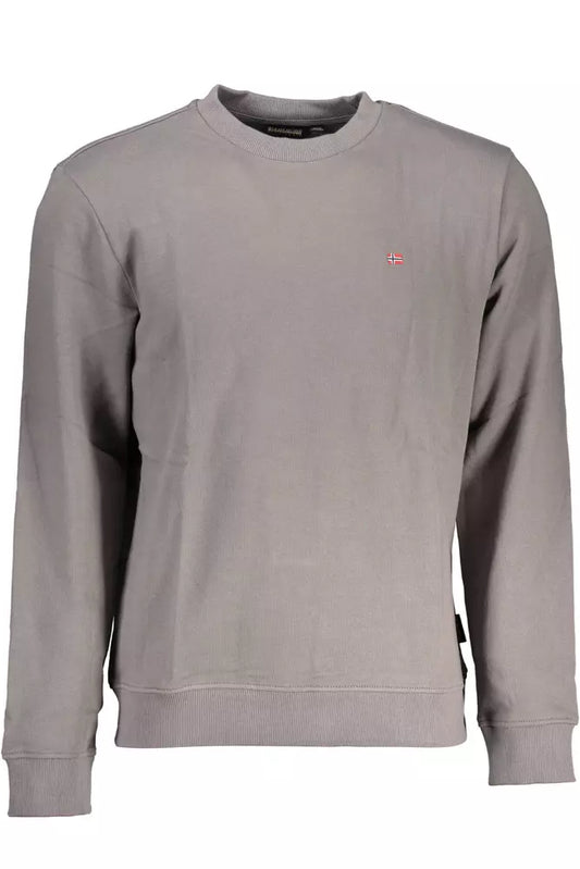 Gray Cotton Men Sweater